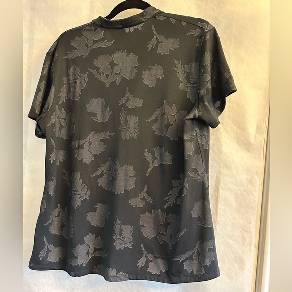 Nike Black Victory Floral Jacquard Performance V neck Polo Sz-XXL. V4 - Picture 6 of 10
